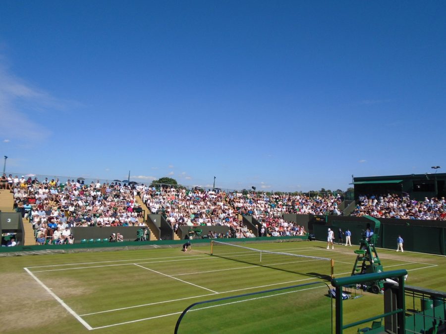 Il Court 3 di Wimbledon visto dagli spalti