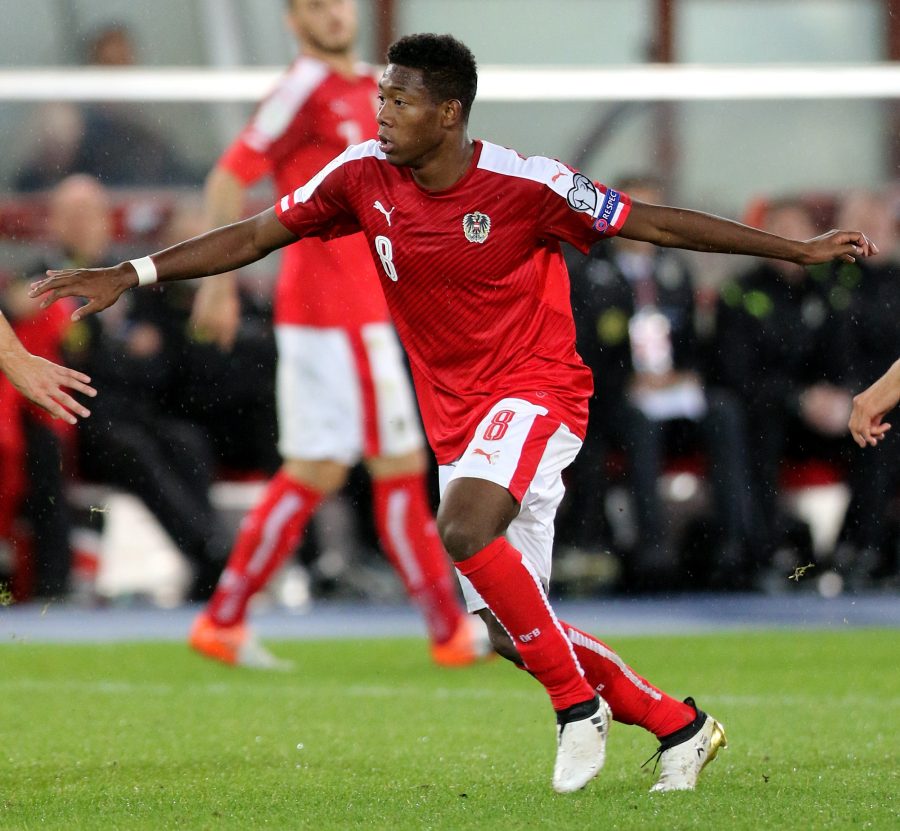 David Alaba con la nazionale austriaca