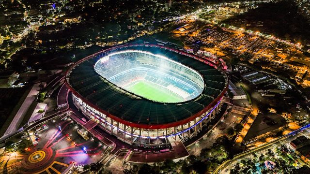 Veduta aerea dell Estadio Azteca, teatro di Messico-Inghilterra al Mondiale 2026