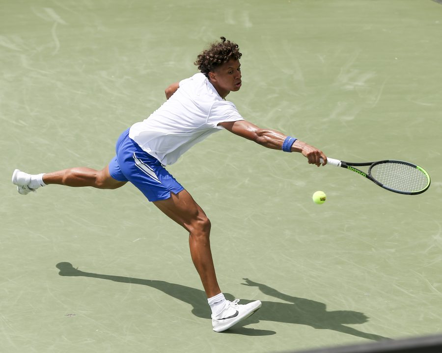 Gabriel Diallo durante un evento tennistico