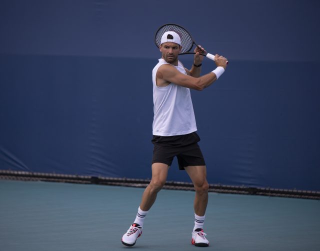 Grigor Dimitrov durante il Miami Open 2025