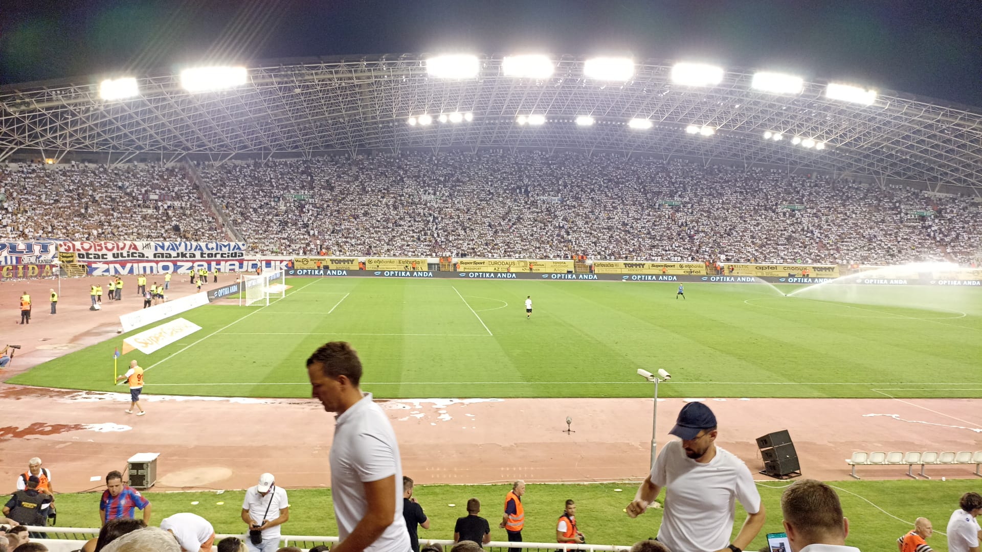 Stadio Poljud di Spalato, casa dell'Hajduk Split nelle notti europee