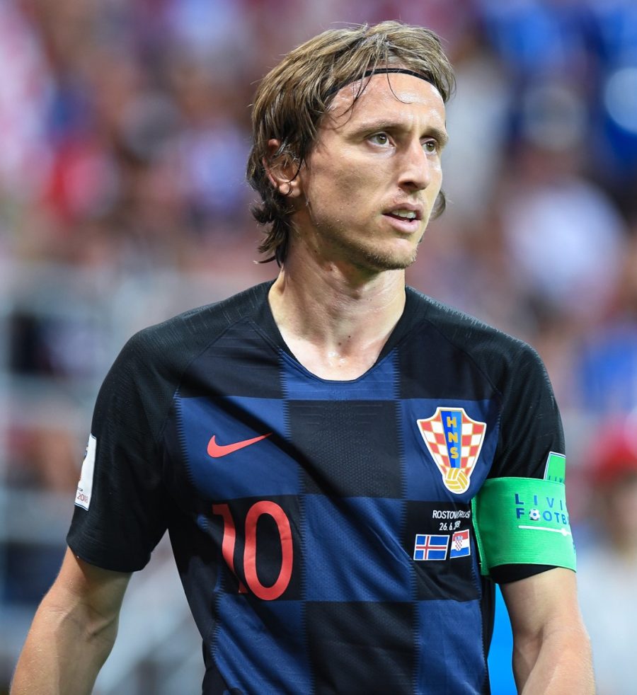 Luka Modric con la maglia della Croazia