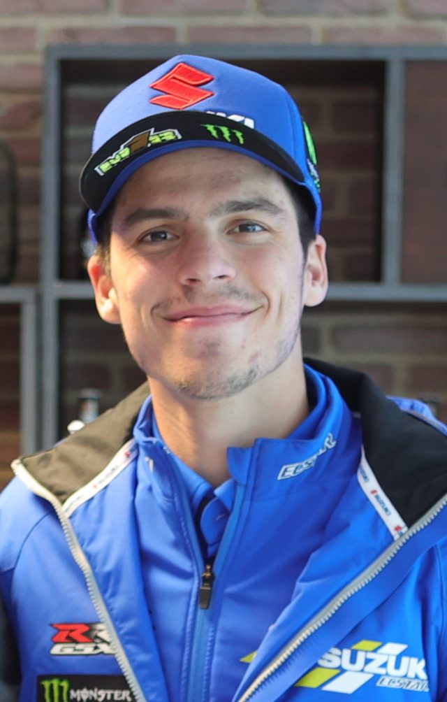 Joan Mir durante un evento MotoGP nel 2021