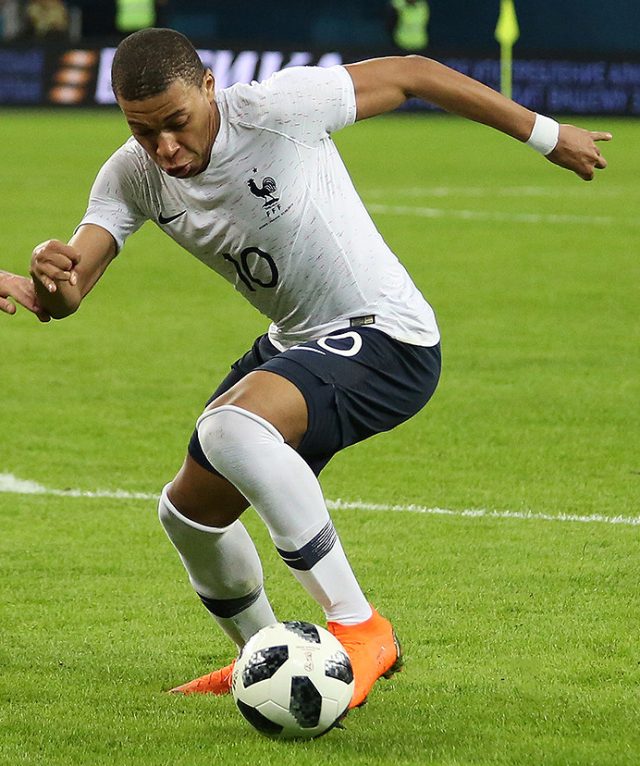 Kylian Mbappé con la nazionale francese