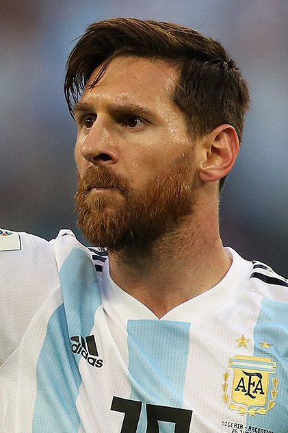 Lionel Messi con la maglia dell Argentina durante una partita mondiale