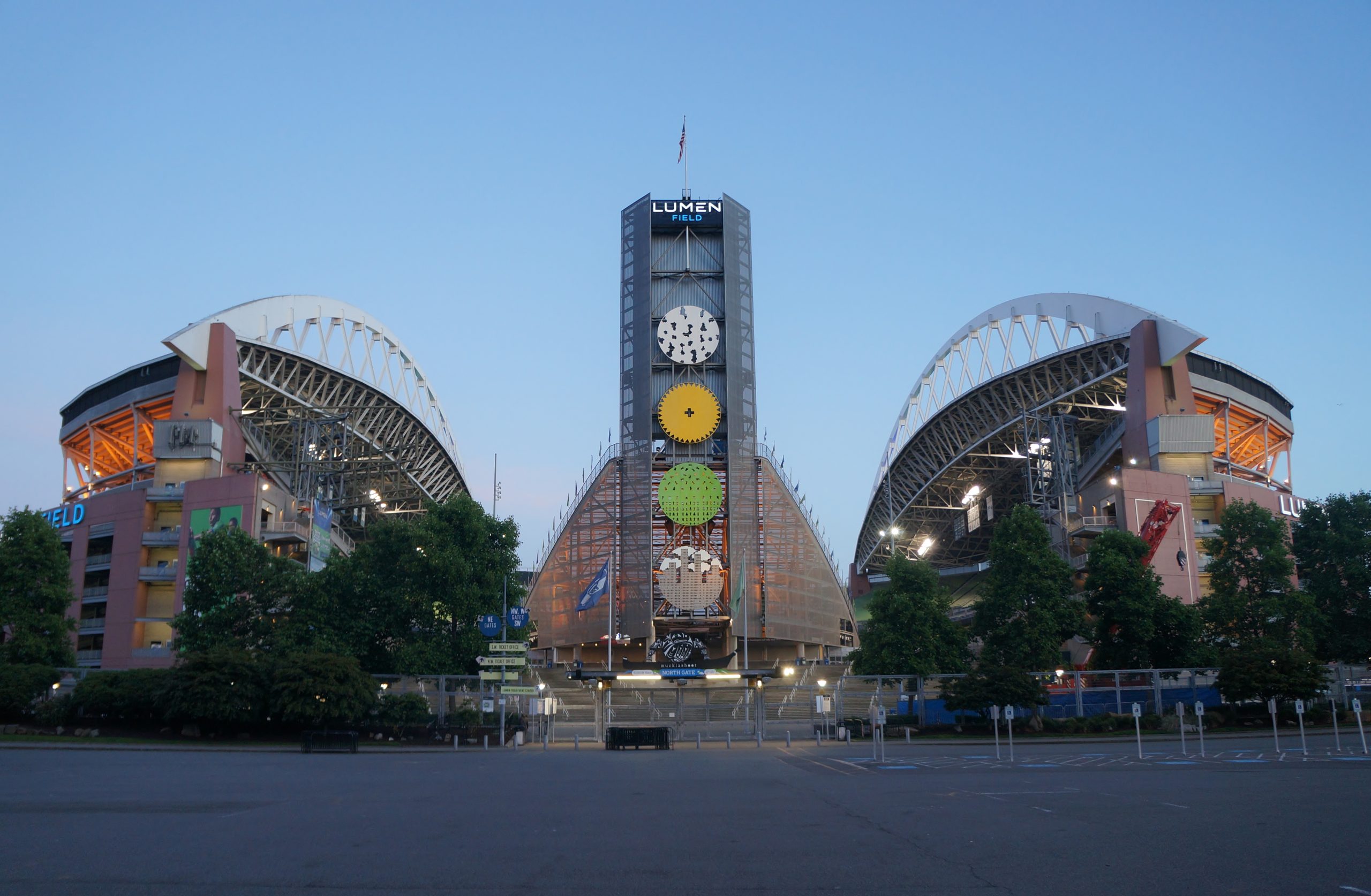 Veduta del Lumen Field di Seattle, sede di Belgio-USA