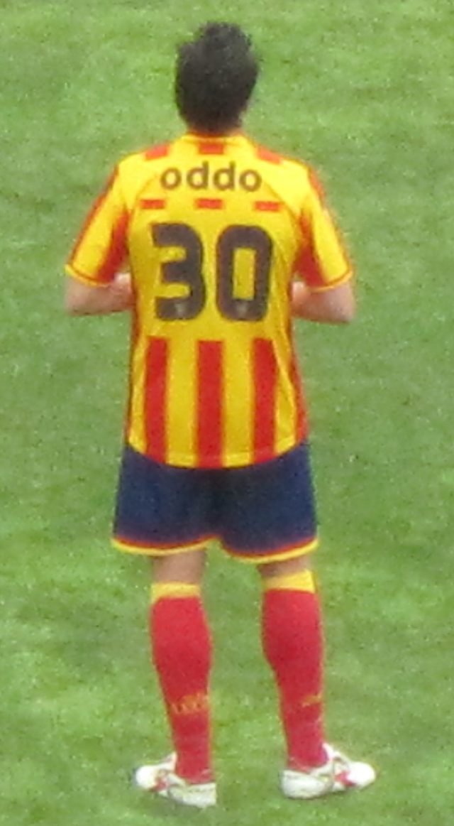 Massimo Oddo durante Lecce-Roma nel 2012