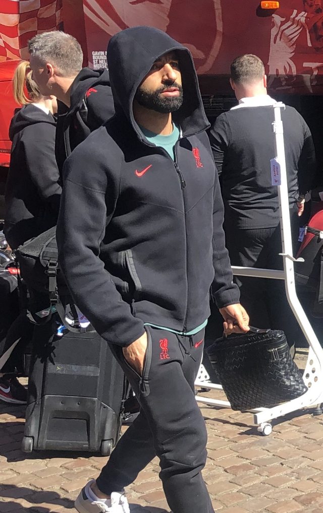 Mohamed Salah in campo con il Liverpool nel 2025