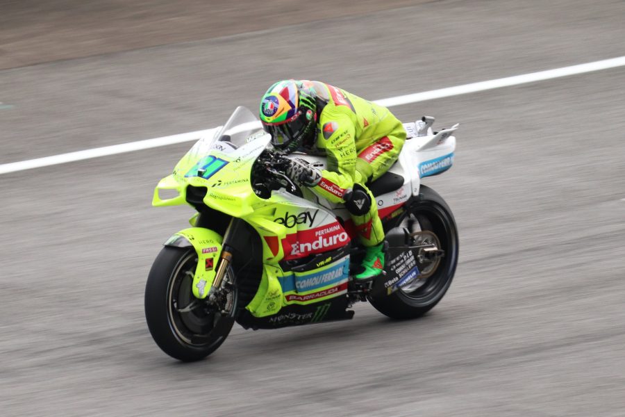 Franco Morbidelli in azione con la Ducati del VR46 Racing Team