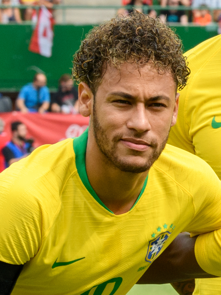 Neymar in azione con la nazionale brasiliana contro l Austria
