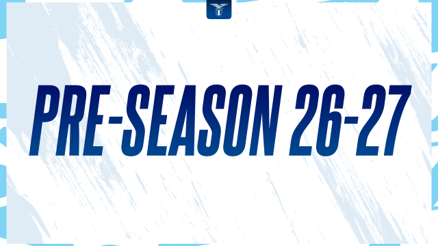 Grafica ufficiale della Lazio per la pre-season 2026-27