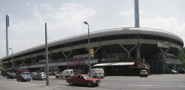 Veduta panoramica del Grbavica Stadium di Sarajevo, sede della finale dell Europeo femminile Under 19 2026