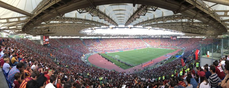 Panoramica dello Stadio Olimpico di Roma gremito