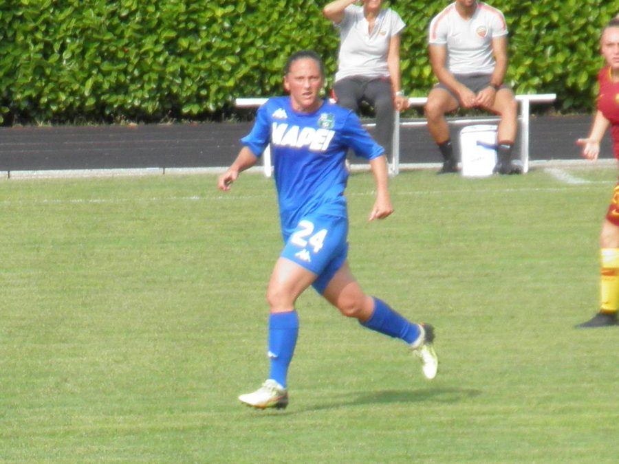Calciatrice della Roma durante Roma-Sassuolo di Serie A femminile