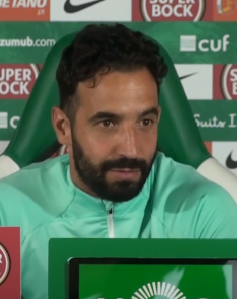 Ruben Amorim durante una conferenza stampa