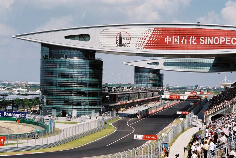 Vista del circuito internazionale di Shanghai