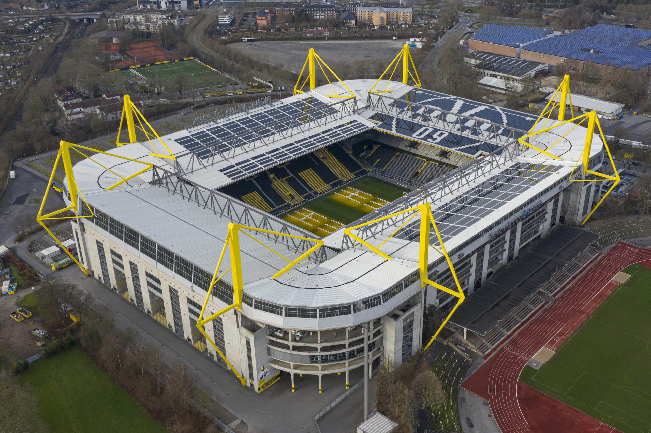 Il Signal Iduna Park di Dortmund, casa del Borussia Dortmund
