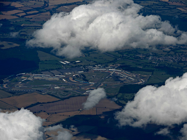 Veduta aerea del circuito di Silverstone