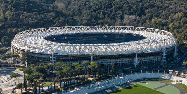 Veduta aerea dello Stadio Olimpico di Roma