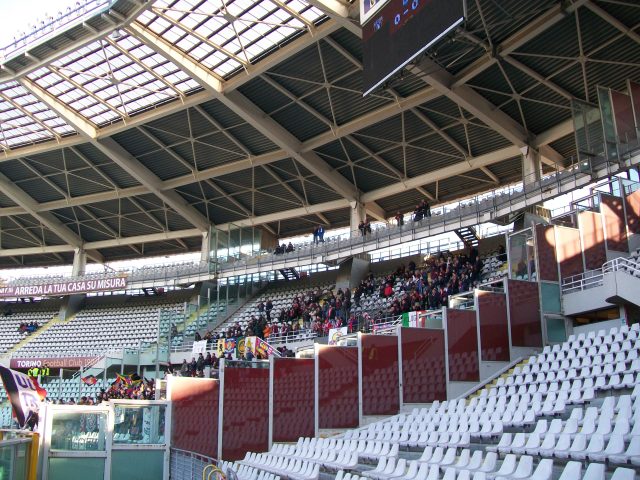 Interno dello Stadio Olimpico Grande Torino durante una partita del Torino