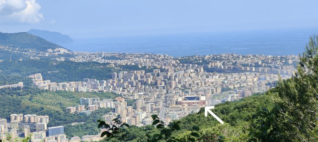 Veduta dello stadio Luigi Ferraris di Genova