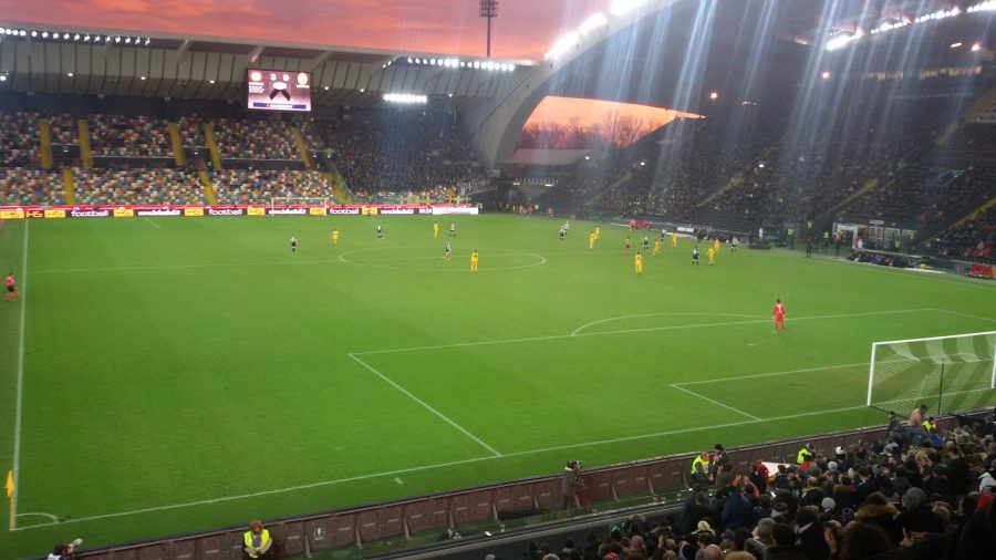 Lo Stadio Friuli durante una partita dell’Udinese