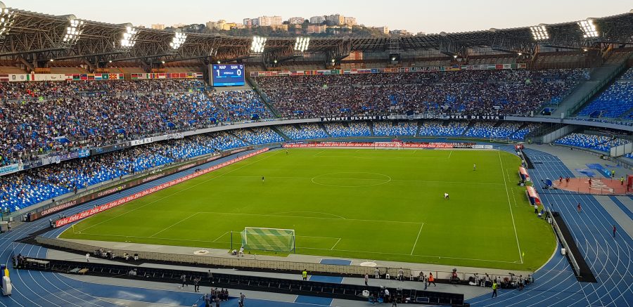 Stadio Diego Armando Maradona di Napoli durante una partita di Serie A