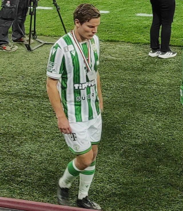 Stefan Gartenmann con la maglia del Ferencvaros