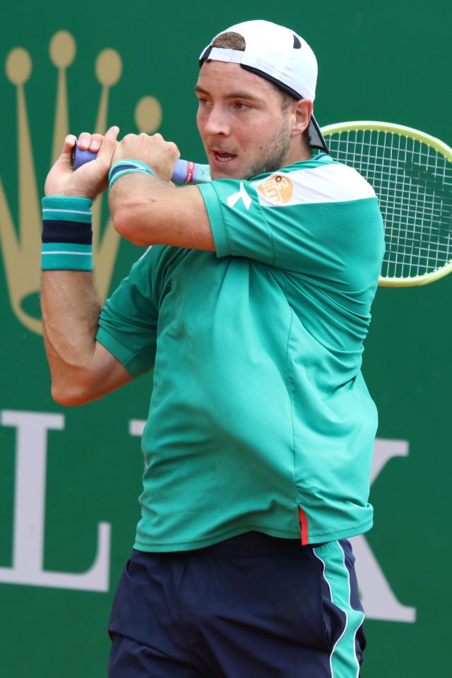 Jan-Lennard Struff durante un match ATP