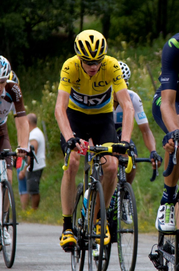 Chris Froome durante una tappa del Tour de France 2015