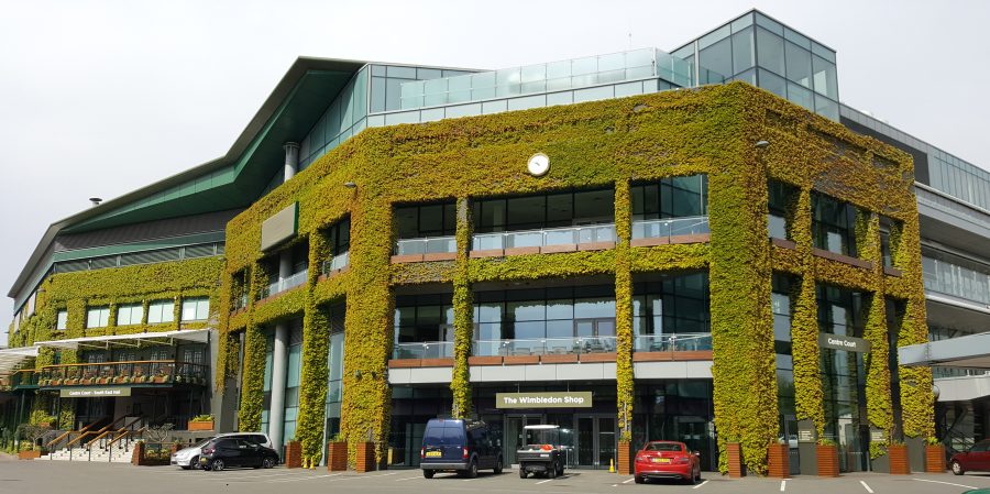 Il Centre Court di Wimbledon visto dagli spalti
