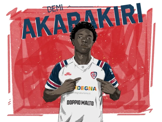 Demi Akarakiri presentato come nuovo giocatore del Cagliari