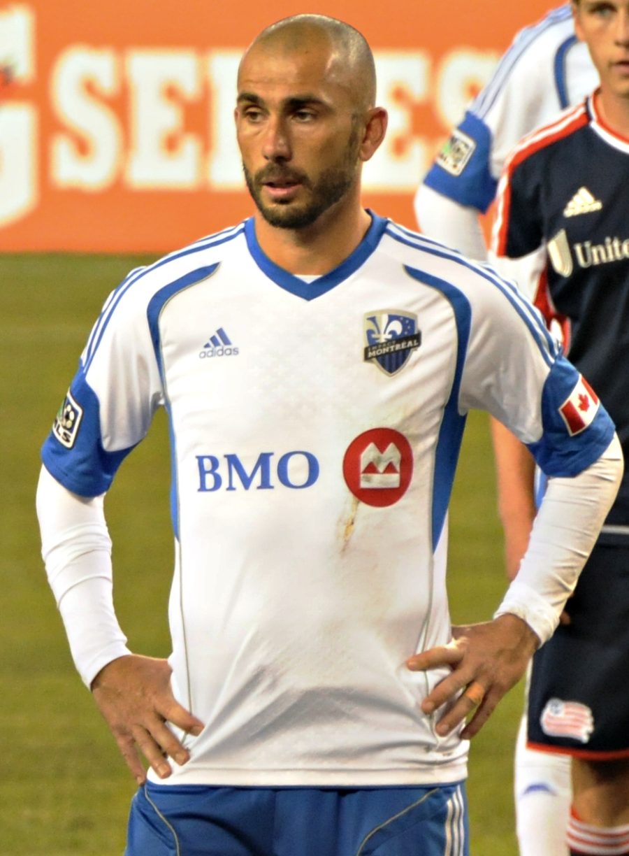 Primo piano di Marco Di Vaio con la maglia del Montreal Impact