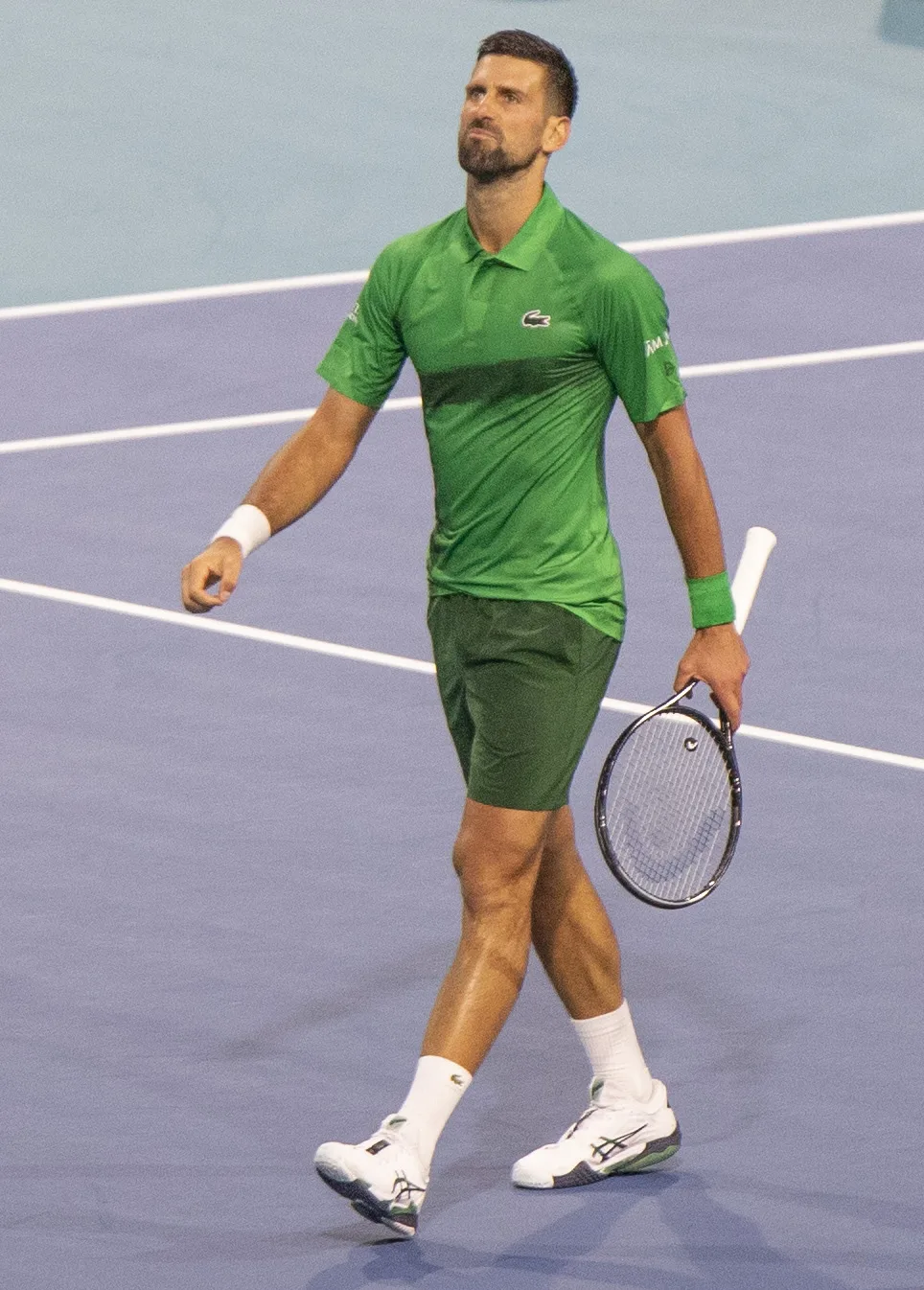 Novak Djokovic durante il Miami Open 2025
