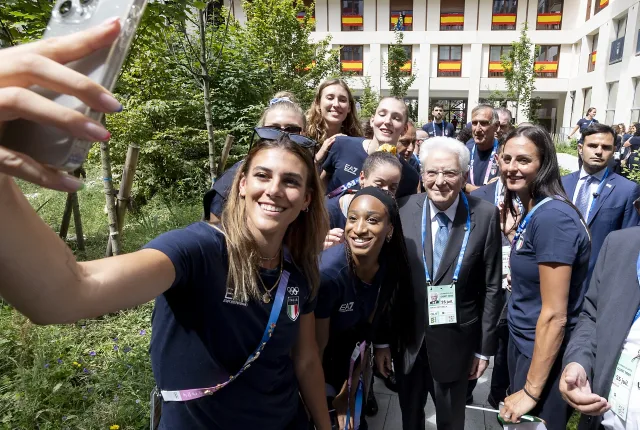 Le azzurre del volley italiano al Villaggio Olimpico