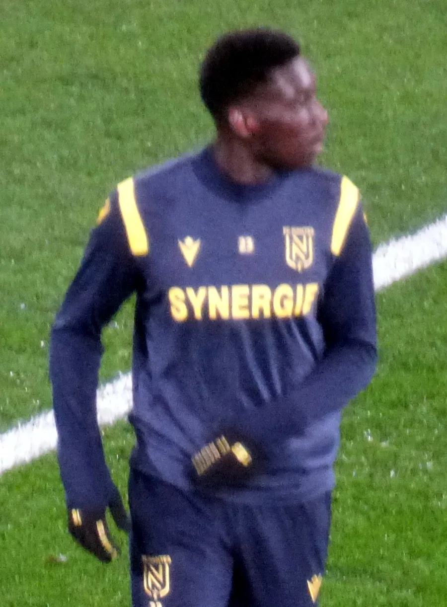 Randal Kolo Muani in campo con il Nantes