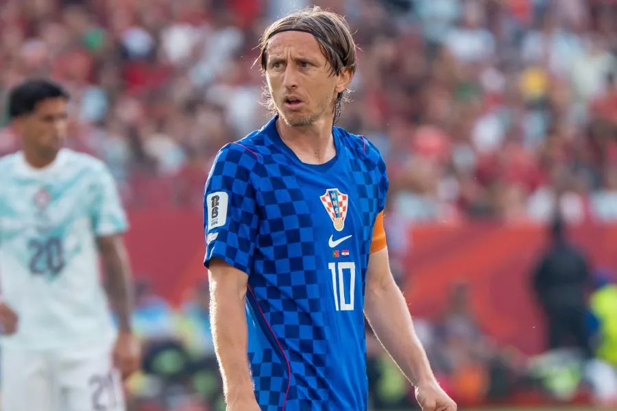 Luka Modric in campo con la Croazia al Mondiale 2026