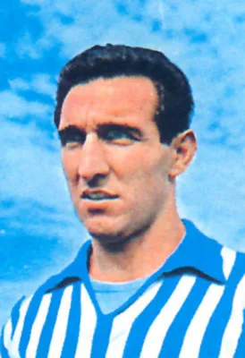 Osvaldo Bagnoli con la maglia biancazzurra della SPAL negli anni Sessanta