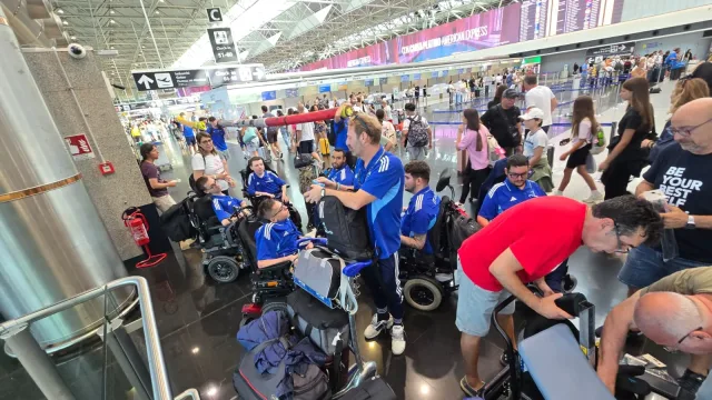 Nazionale italiana di Powerchair Football bloccata a Fiumicino