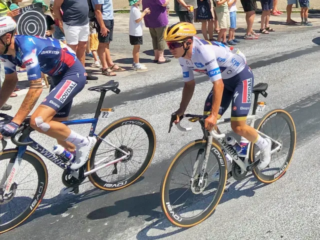 Remco Evenepoel in corsa al Tour de France