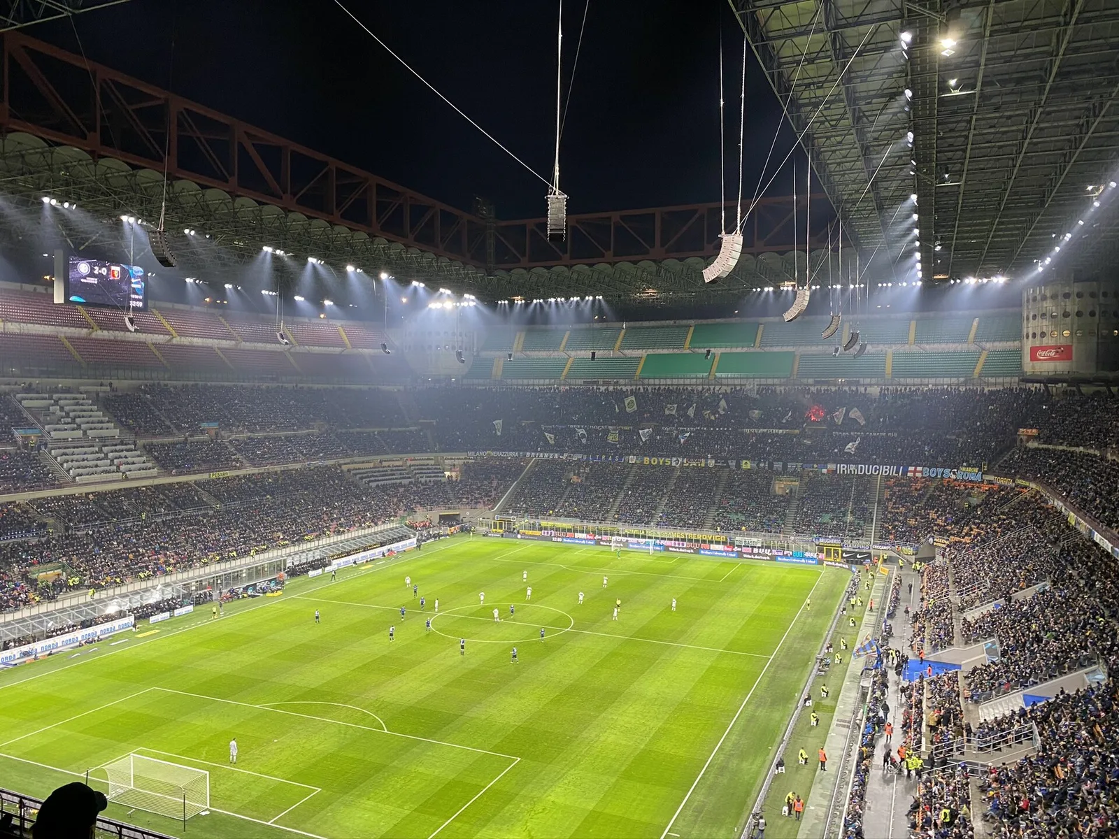 San Siro durante una partita dell'Inter