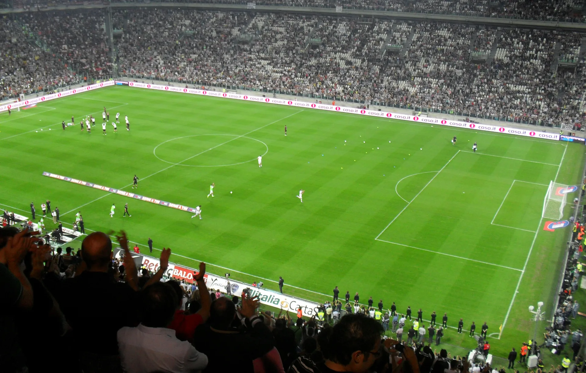 Interno dello Juventus Stadium durante una partita di Serie A