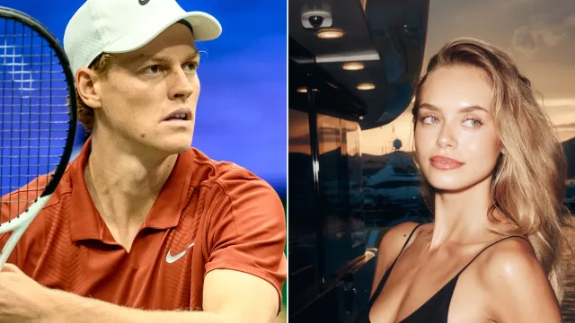Jannik Sinner e Laila Hasanovic in un composito fotografico