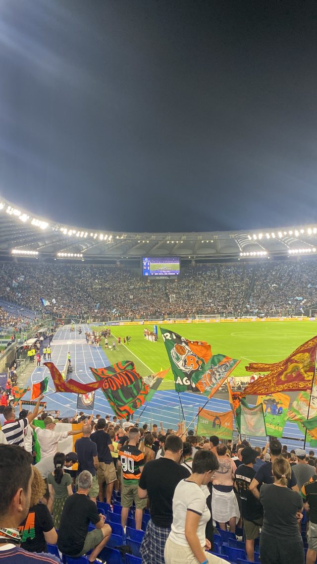 Stadio Olimpico durante una partita della Lazio