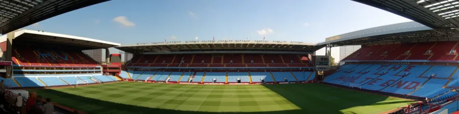 Panoramica di Villa Park, stadio dell'Aston Villa