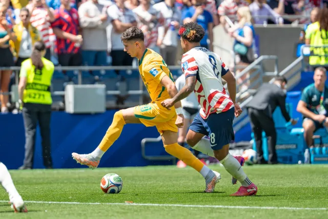 Cristian Volpato in azione con la maglia dell Australia
