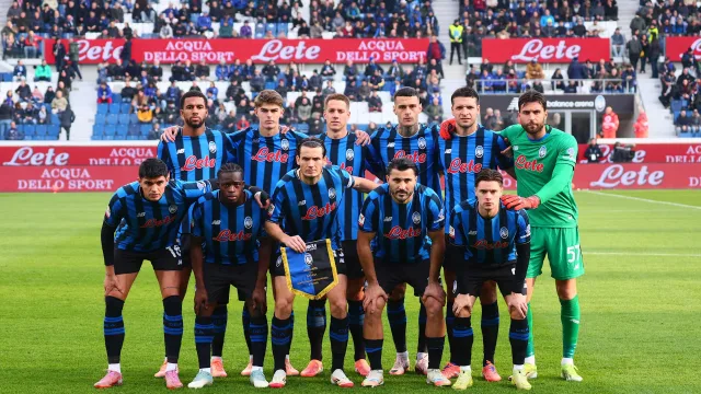 La formazione dell’Atalanta in campo