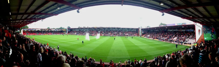 Panoramica di Dean Court, stadio del Bournemouth