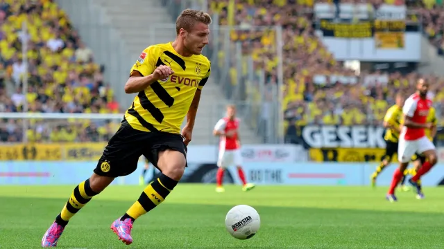 Ciro Immobile in azione con il Borussia Dortmund nel 2014